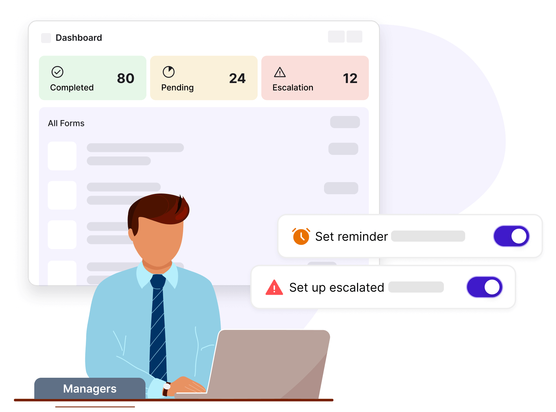 Stop chasing workers to complete forms