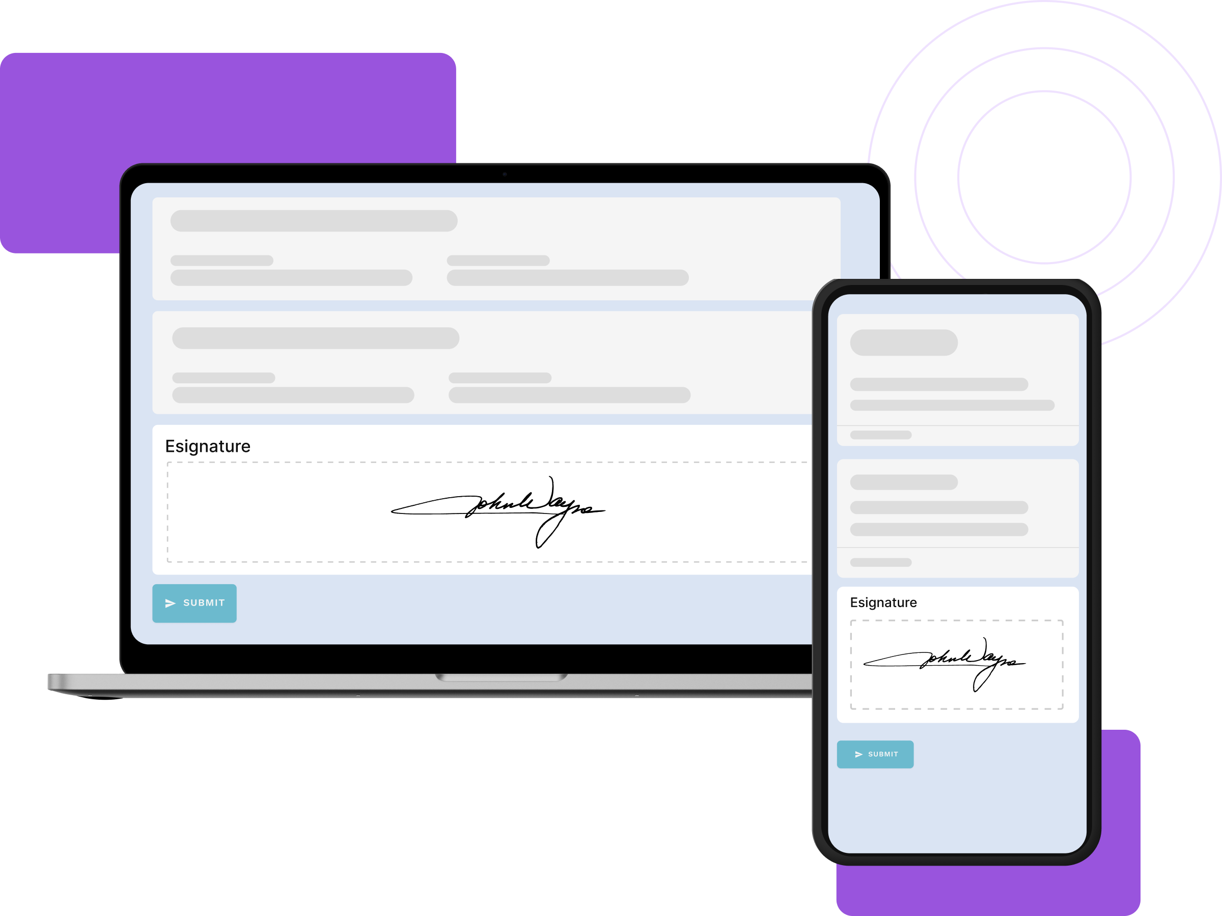 Seamless signing experience