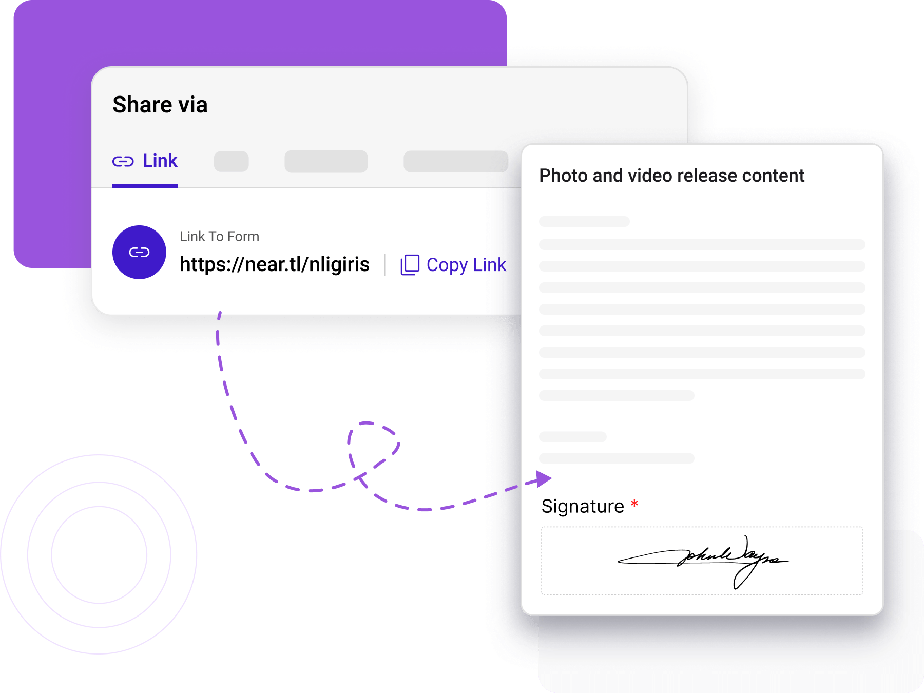 Share document links