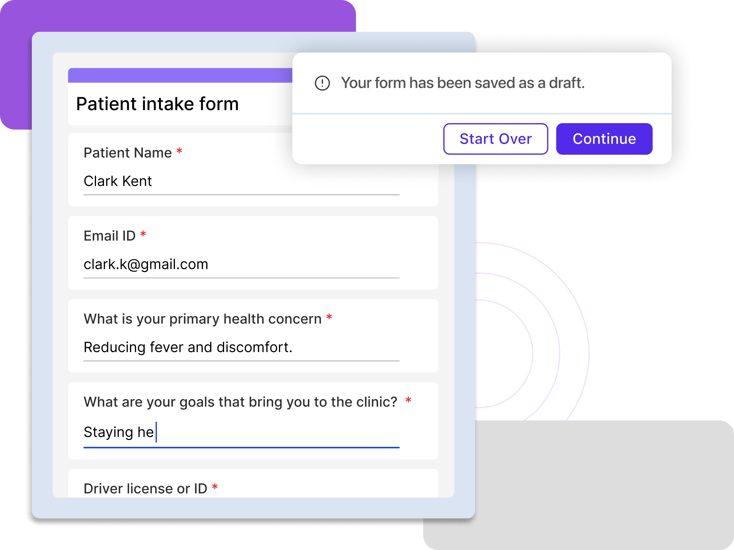 Save and continue later
