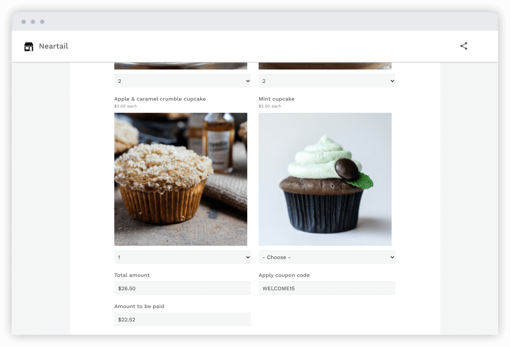 Setup coupon codes to offer customers a percentage discount, fixed amount discount or free shipping