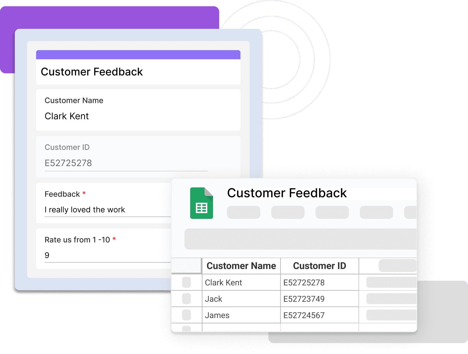 Google Sheets integration