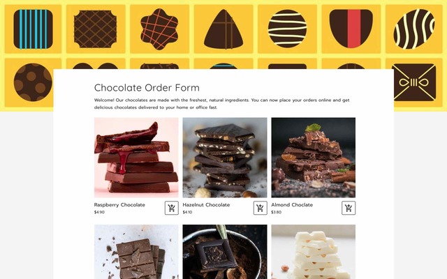 Chocolate order form