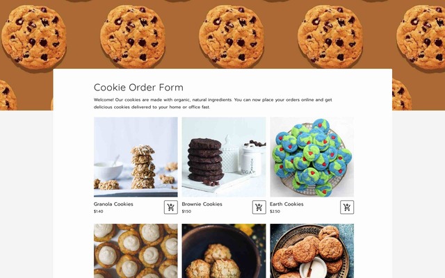 Cookie order form